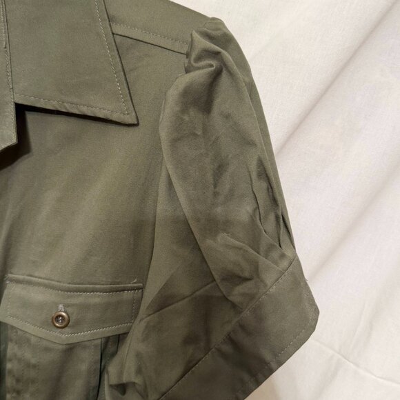 JFW by Just For Wraps Olive Utility Shirt Dress – Size L - Picture 4 of 5